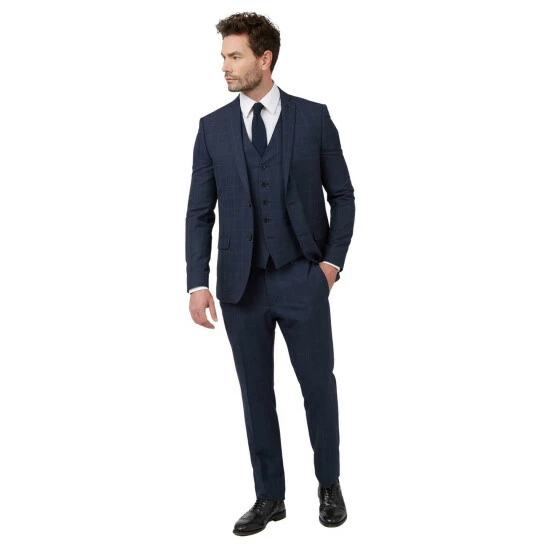 Limehaus Windowpane Check Jacket For Male 2 Limehaus Windowpane Check Jacket For Male - Image 2